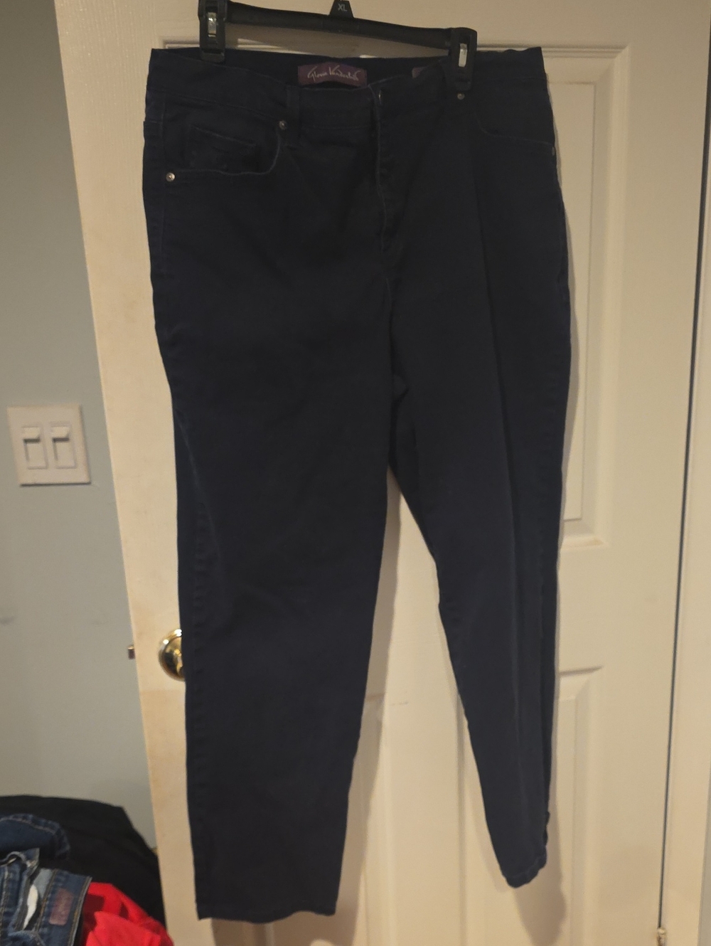 Gloria Vanderbilt Dark Navy Straight-Leg Jeans